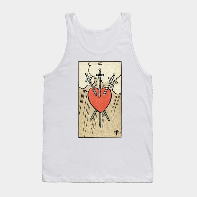 THREE OF SWORDS Tank Top by WAITE-SMITH VINTAGE ART